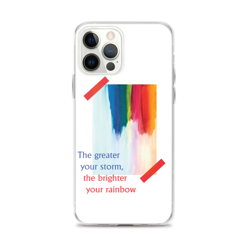 iPhone 12 Pro Max Rainbow iPhone Case White by Design Express