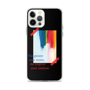 iPhone 12 Pro Max Rainbow iPhone Case Black by Design Express