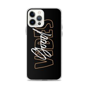 iPhone 12 Pro Max Good Vibes Typo iPhone Case by Design Express