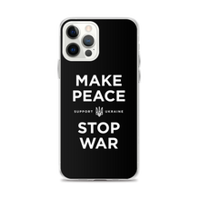 iPhone 12 Pro Max Make Peace Stop War (Support Ukraine) Black iPhone Case by Design Express