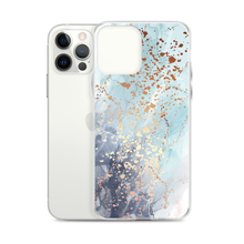 Soft Blue Gold iPhone Case by Design Express