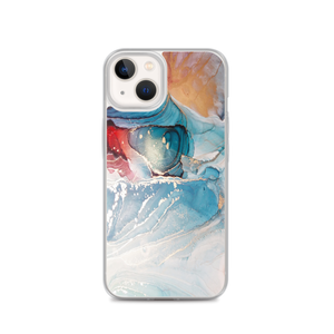 iPhone 13 Colorful Marble Liquid ink Art Full Print iPhone Case by Design Express