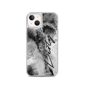 iPhone 13 Dirty Abstract Ink Art iPhone Case by Design Express