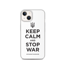 iPhone 13 Keep Calm and Stop War (Support Ukraine) Black Print iPhone Case by Design Express