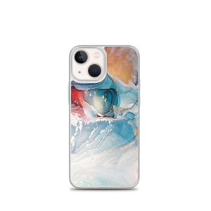 iPhone 13 mini Colorful Marble Liquid ink Art Full Print iPhone Case by Design Express