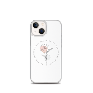 iPhone 13 mini Be the change that you wish to see in the world White iPhone Case by Design Express