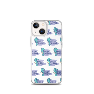 iPhone 13 mini Seahorse Hello Summer iPhone Case by Design Express