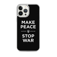 iPhone 13 Pro Max Make Peace Stop War (Support Ukraine) Black iPhone Case by Design Express
