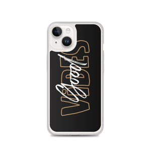 iPhone 14 Good Vibes Typo iPhone Case by Design Express