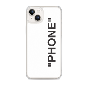 iPhone 14 Plus "PRODUCT" Series "PHONE" iPhone Case White by Design Express