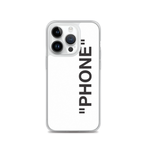 iPhone 14 Pro "PRODUCT" Series "PHONE" iPhone Case White by Design Express