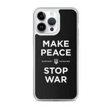 iPhone 14 Pro Max Make Peace Stop War (Support Ukraine) Black iPhone Case by Design Express