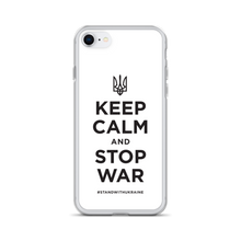 iPhone 7/8 Keep Calm and Stop War (Support Ukraine) Black Print iPhone Case by Design Express