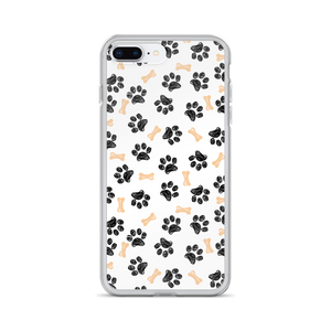 iPhone 7 Plus/8 Plus Dog Paws and Bones Pattern Pattern iPhone Case by Design Express