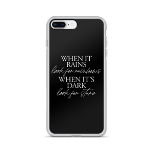 iPhone 7 Plus/8 Plus When it rains, look for rainbows (Quotes) iPhone Case by Design Express