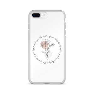 iPhone 7 Plus/8 Plus the happiness of your life deppends upon the quality of your thoughts iPhone Case by Design Express