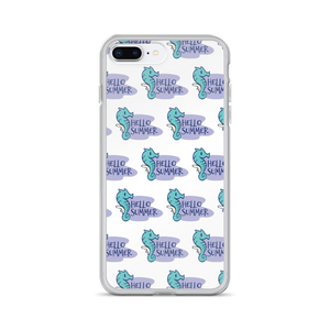 iPhone 7 Plus/8 Plus Seahorse Hello Summer iPhone Case by Design Express