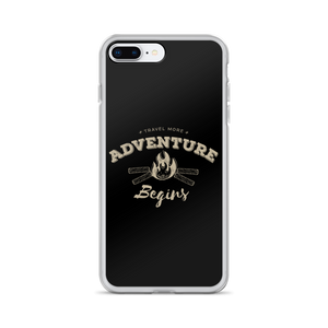 iPhone 7 Plus/8 Plus Travel More Adventure Begins iPhone Case by Design Express