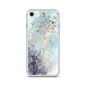 iPhone SE Soft Blue Gold iPhone Case by Design Express