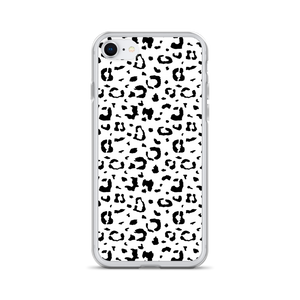 iPhone SE Black & White Leopard Print iPhone Case by Design Express