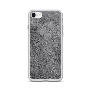 iPhone SE Soft Grey Fur Print iPhone Case by Design Express