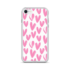 iPhone SE Pink Heart Pattern iPhone Case by Design Express