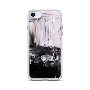 iPhone SE Black & White Abstract Painting iPhone Case by Design Express