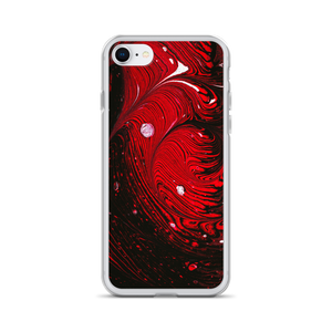 iPhone SE Black Red Abstract iPhone Case by Design Express