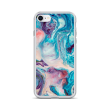 iPhone SE Blue Multicolor Marble iPhone Case by Design Express