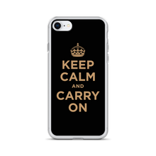 Keep Calm and Carry On (Black Gold) iPhone Case iPhone Cases by Design Express