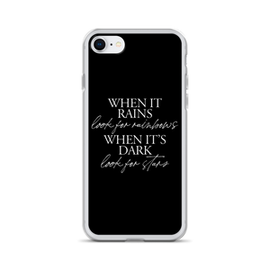 iPhone SE When it rains, look for rainbows (Quotes) iPhone Case by Design Express