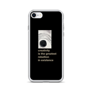 iPhone SE Creativity is the greatest rebellion in existence iPhone Case by Design Express