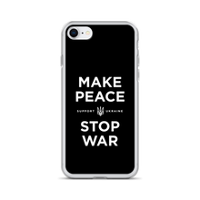 iPhone SE Make Peace Stop War (Support Ukraine) Black iPhone Case by Design Express