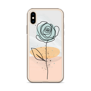 Pasty Flower Line iPhone Case by Design Express