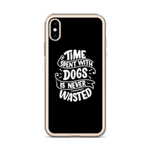 Time Spent With Dogs is Never Wasted (Dog Lover) Funny iPhone Case by Design Express