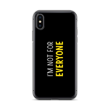 iPhone X/XS I'm Not For Everyone (Funny) iPhone Case by Design Express