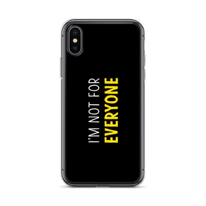 iPhone X/XS I'm Not For Everyone (Funny) iPhone Case by Design Express