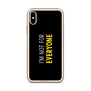 I'm Not For Everyone (Funny) iPhone Case by Design Express