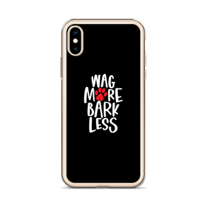 Wag More Bark Less (Dog lover) Funny iPhone Case by Design Express