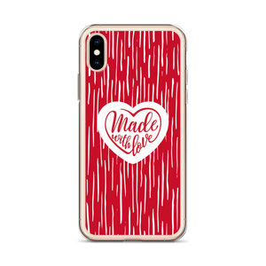 Made With Love (Heart) iPhone Case by Design Express