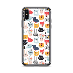 iPhone X/XS Funny Animal Pattern iPhone Case by Design Express