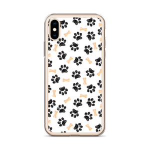 Dog Paws and Bones Pattern Pattern iPhone Case by Design Express