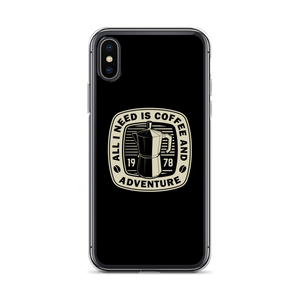 iPhone X/XS All I Need Is Coffee And Adventure iPhone Case by Design Express