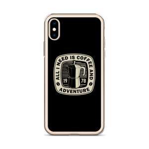 All I Need Is Coffee And Adventure iPhone Case by Design Express