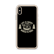 Life Is Short, World is Wide iPhone Case by Design Express