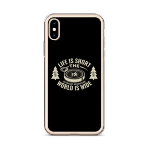 Life Is Short, World is Wide iPhone Case by Design Express