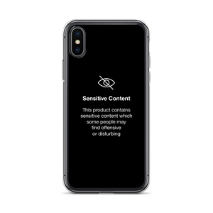 iPhone X/XS Sensitive Content (Funny) iPhone Case by Design Express