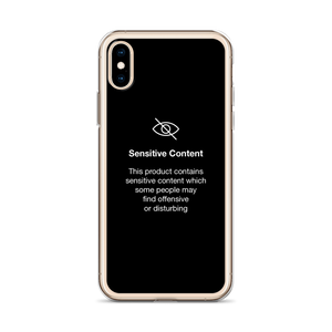 Sensitive Content (Funny) iPhone Case by Design Express