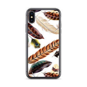 iPhone X/XS Feathers Pattern iPhone Case by Design Express