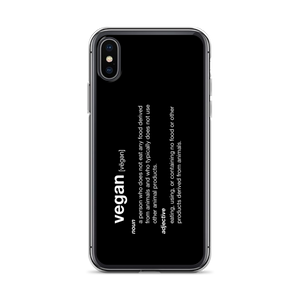 iPhone X/XS Vegan Dictionary iPhone Case by Design Express